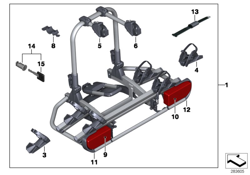 Rear bike rack