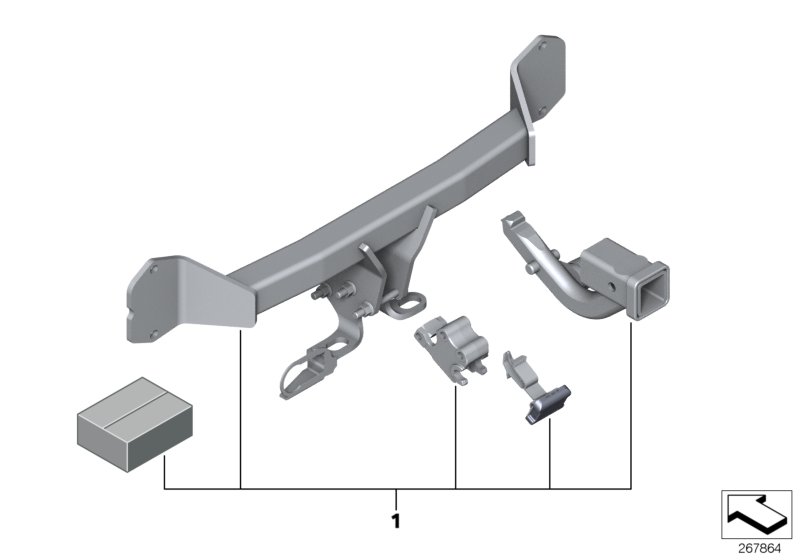 Towing hitch, US version