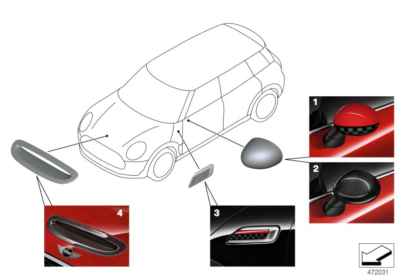 JCW aerodynamics accessories F54