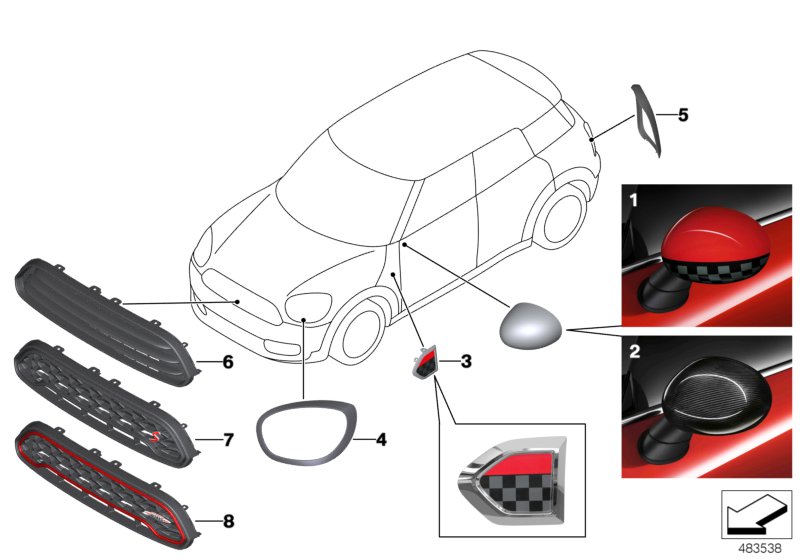 JCW aerodynamics accessories F60