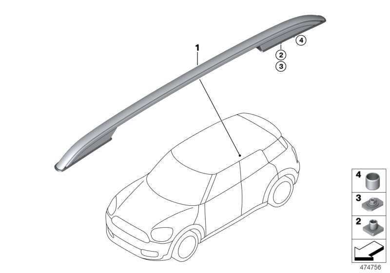 Retrofit, roof rails