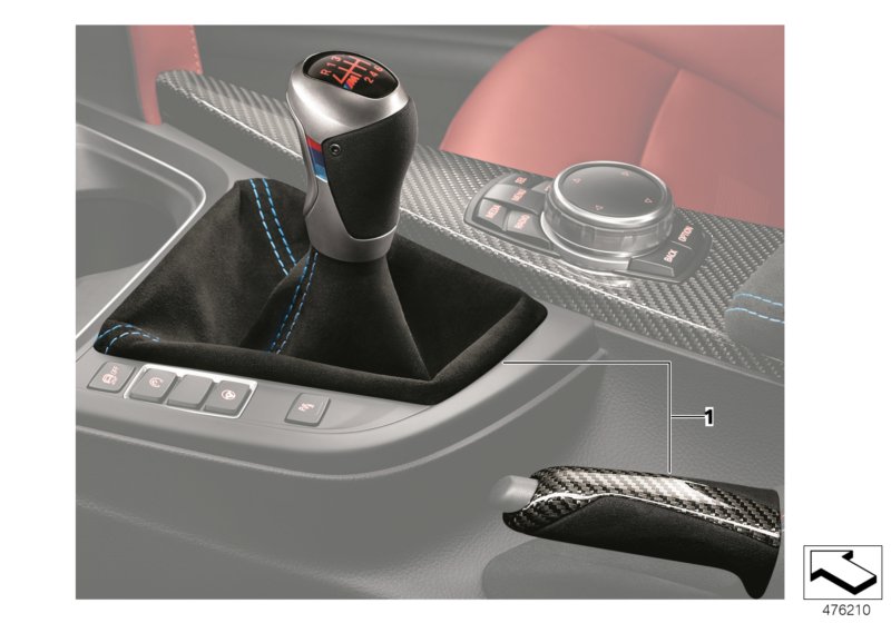 Interior equip.kit carbon/Alcantara