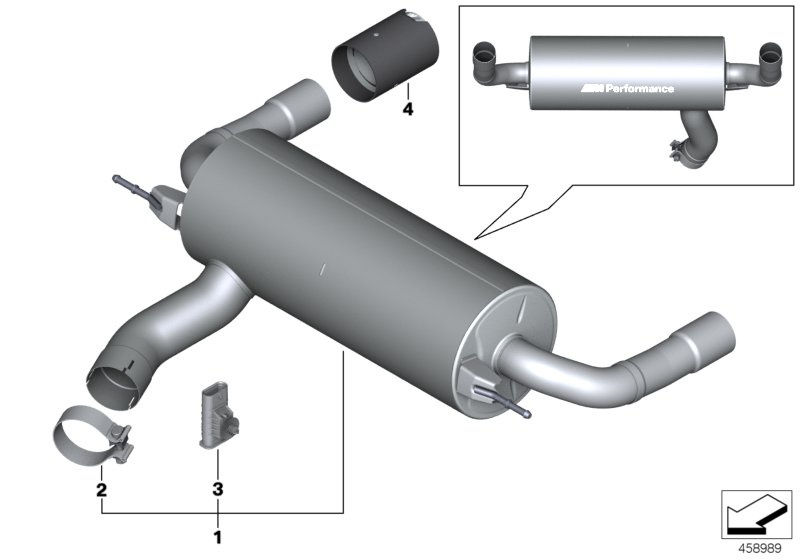 BMW M Performance silencer