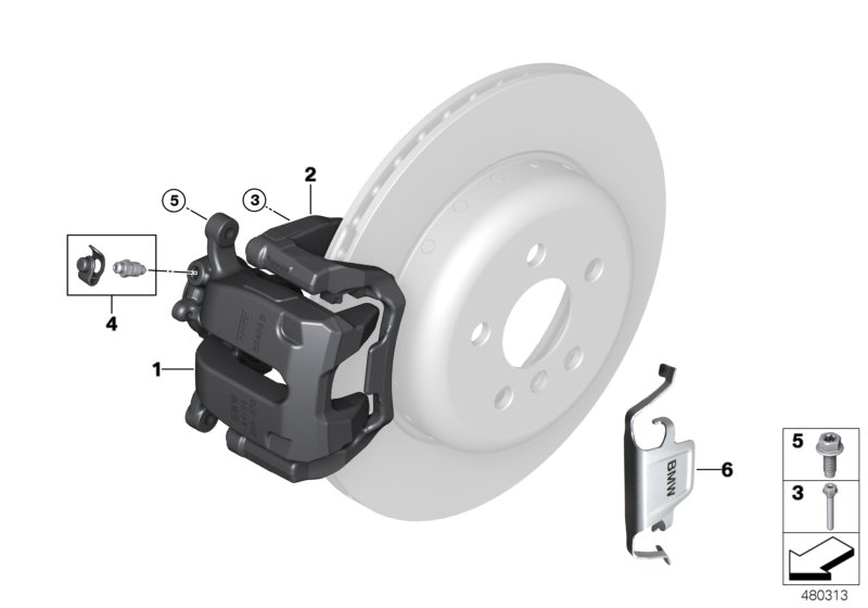 Retrofitting design brake black rear