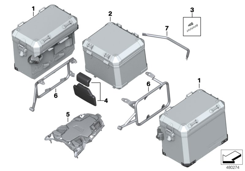 Luggage system R 1200 GS Adventure
