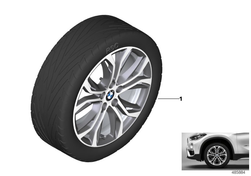 BMW LA wheel Y-spoke 566 - 18''