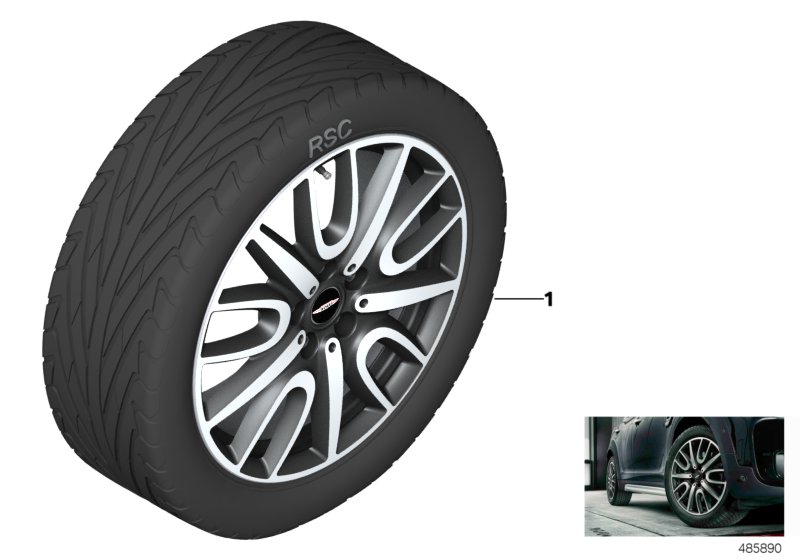 JCW LA wheel Thrill Spoke 529 - 18"