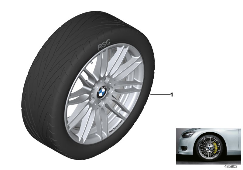 BMW Perf. lt-all.wheel dbl.sp.269 - 18"