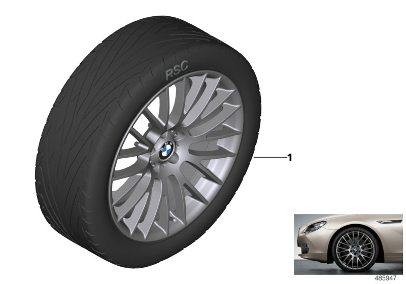 BMW LA wheel cross-spoke 312 - 20"