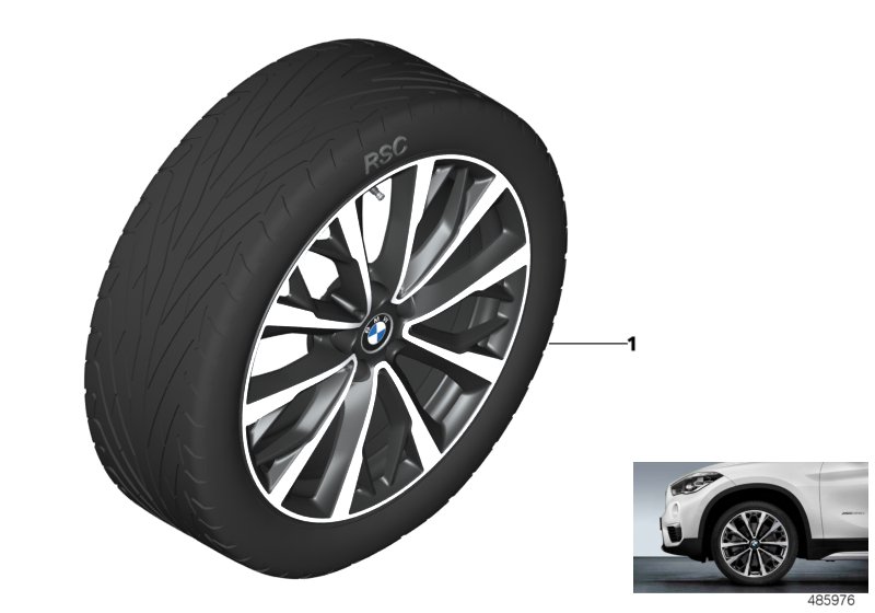 BMW LA wheel V-spoke 573 - 19''