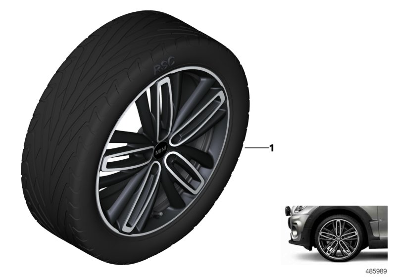 JCW LM wheel Radial Spoke 526 - 19"