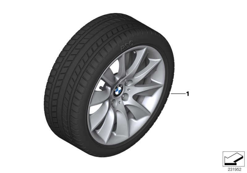 Winter whl.w.tyre turbine sp. 329 - 18"