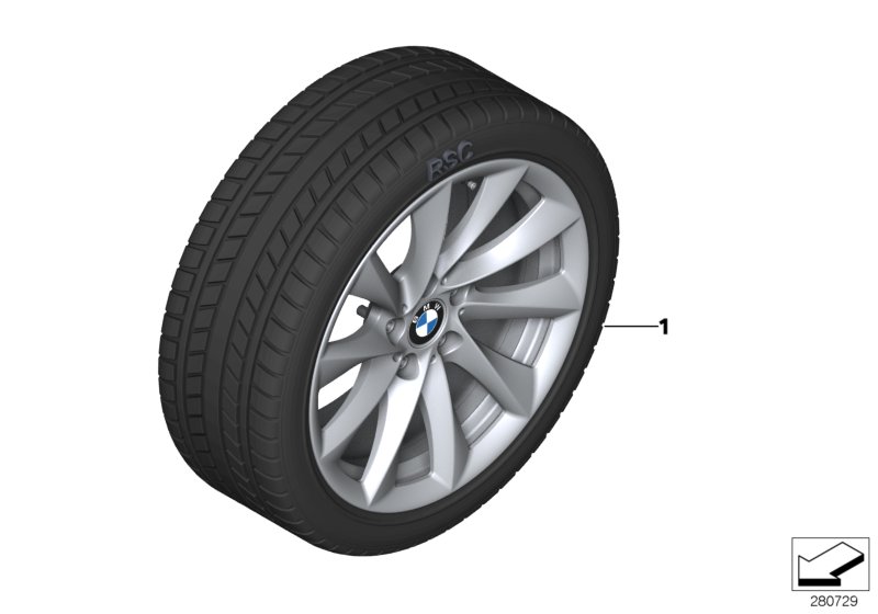 Winter whl.w.tyre turbine sp. 415 - 18"