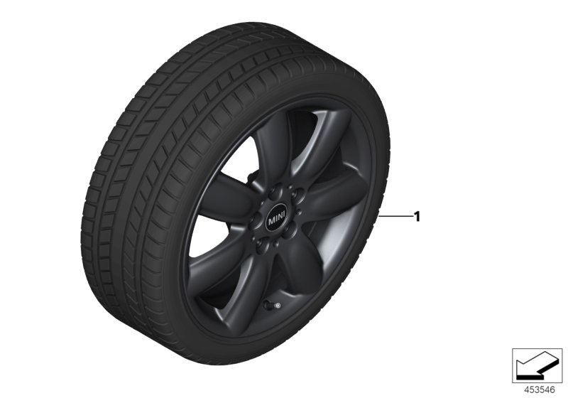 Winter whl.w.tyre Bridge spoke 528 - 17"