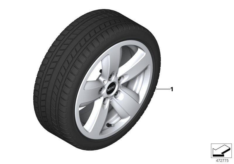 Winter whl.w.tyre Revolite spoke 517-16"