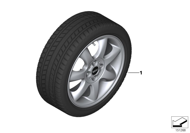 Winter whl.w.tyre Bridge spoke R94 - 16"