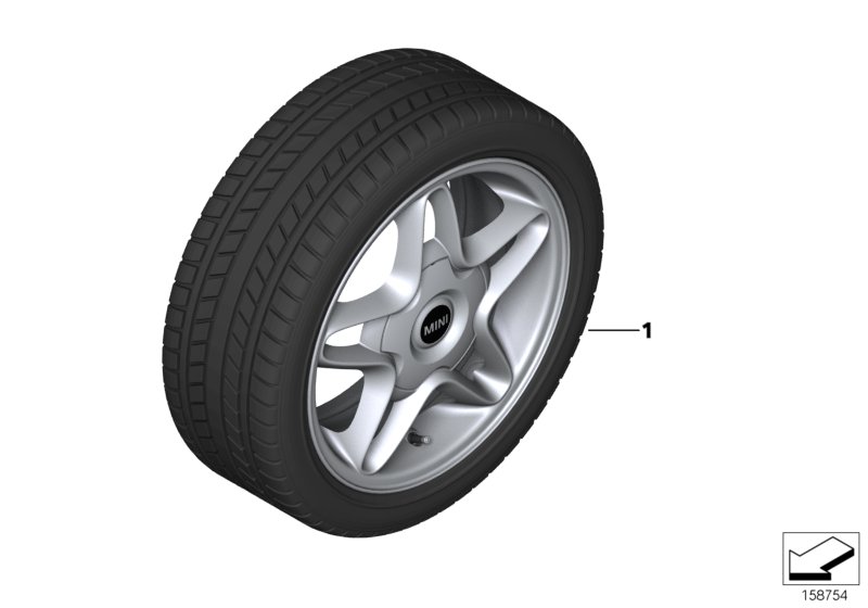 Winter wheel w.tyre S-Winder R102 - 16"