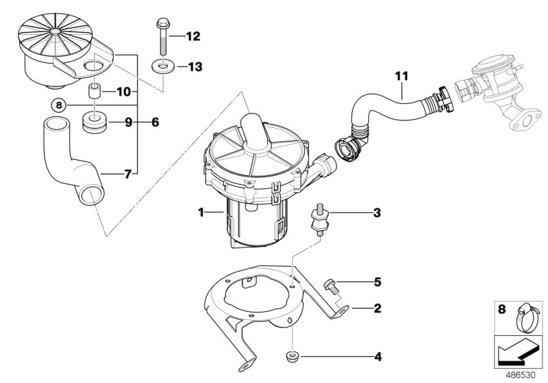 Emission control-air pump