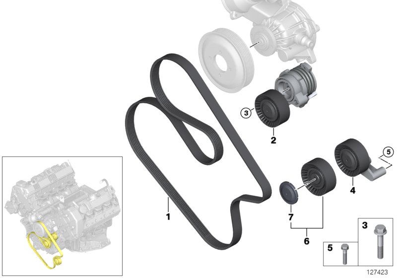 Belt Drive Water Pump/Alternator
