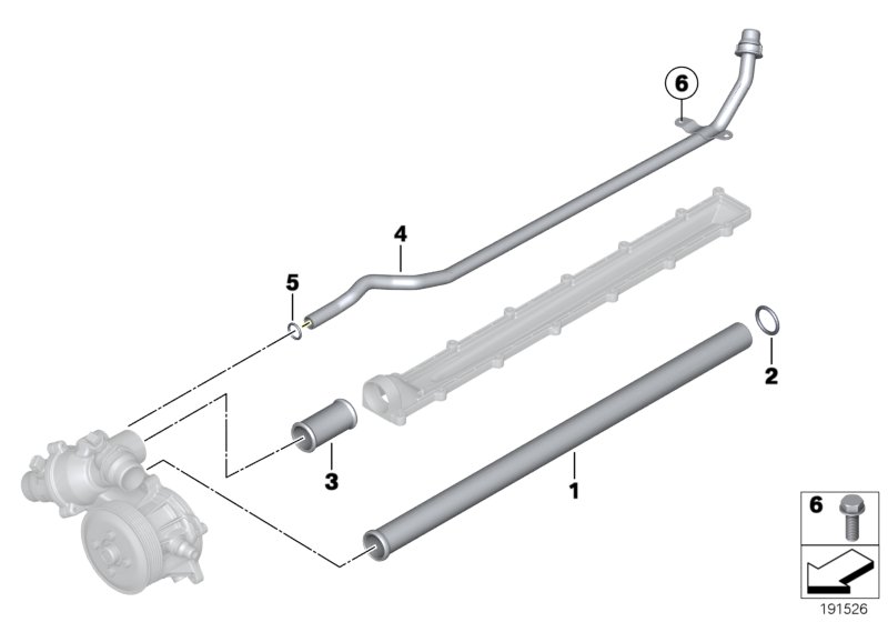 Cooling system pipe