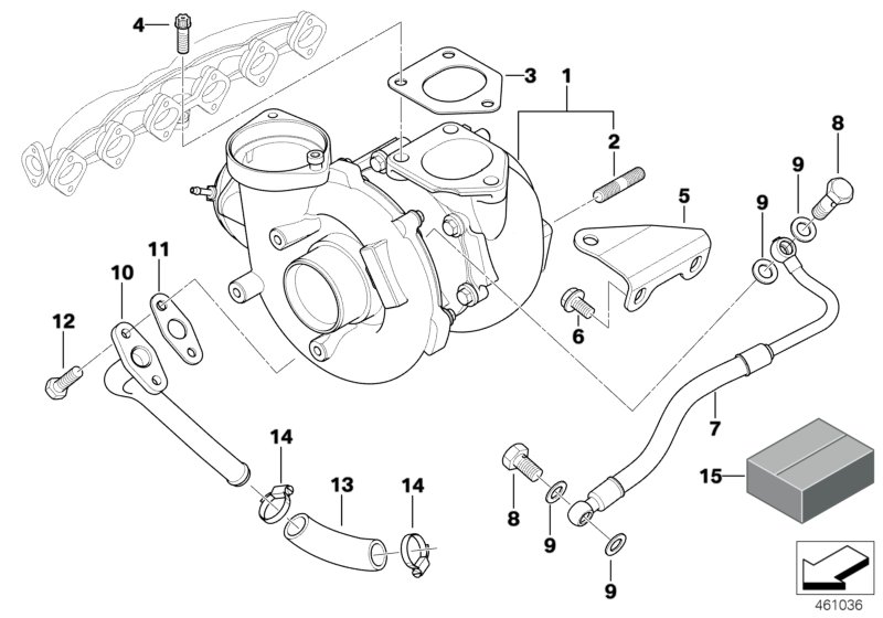 Exhaust turbocharger with lubrication