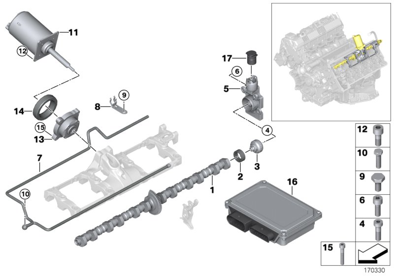 Valve timing gear,eccentr.shaft,actuator
