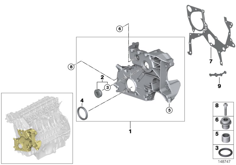 Lower timing case
