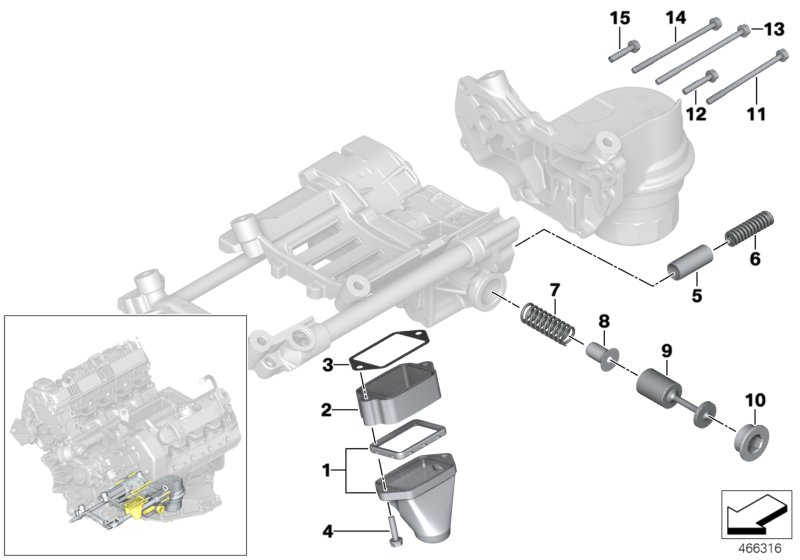Lubrication syst.,oil pump, single parts