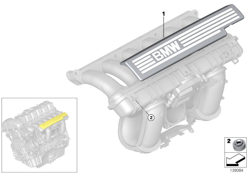 Mounting parts f intake manifold system