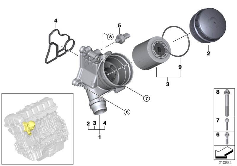 Lubrication system-Oil filter