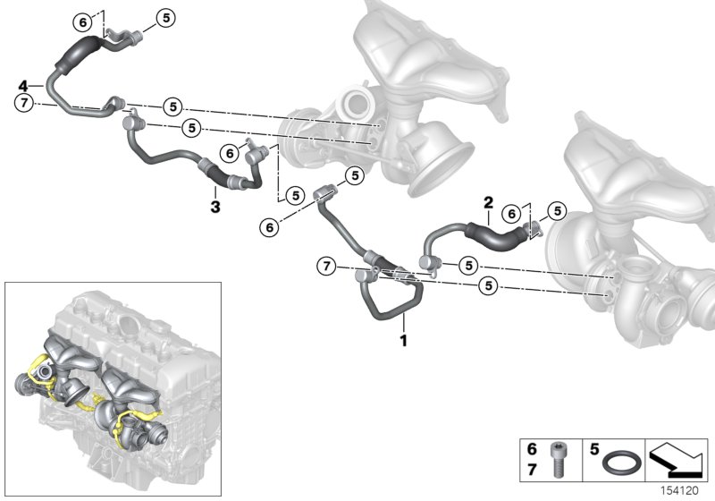 Cooling system-exhaust turbocharger