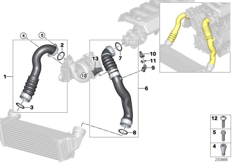 Intake manifold-supercharg.air duct/AGR
