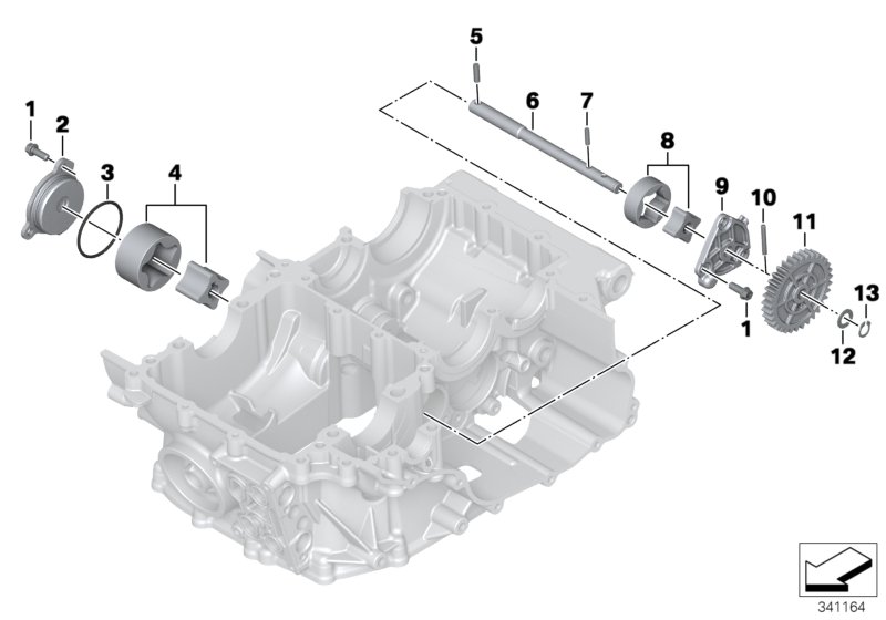 Single parts for oil pump