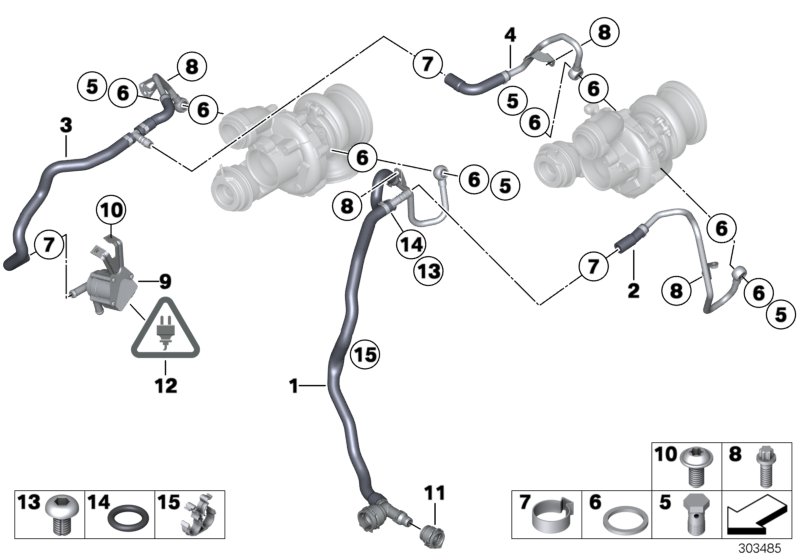 Cooling system-exhaust turbocharger