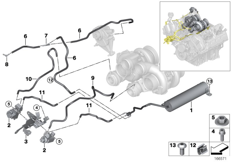 Vacuum control-exhaust turbocharger