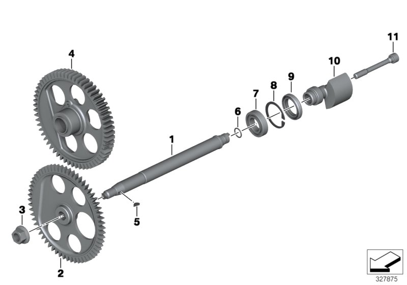 Compensating shaft