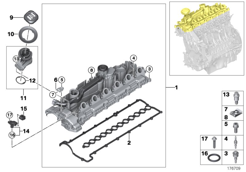 Cylinder head cover
