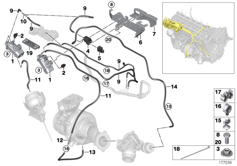 Vacuum control-exhaust turbocharger