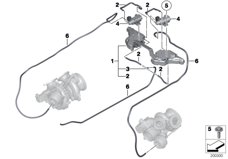 Vacuum control-exhaust turbocharger