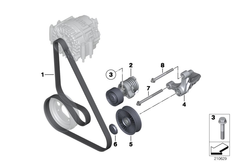Belt Drive Water Pump/Alternator