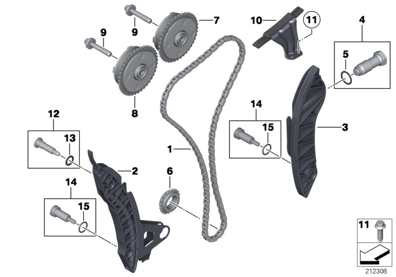 Timing and valve train-timing chain