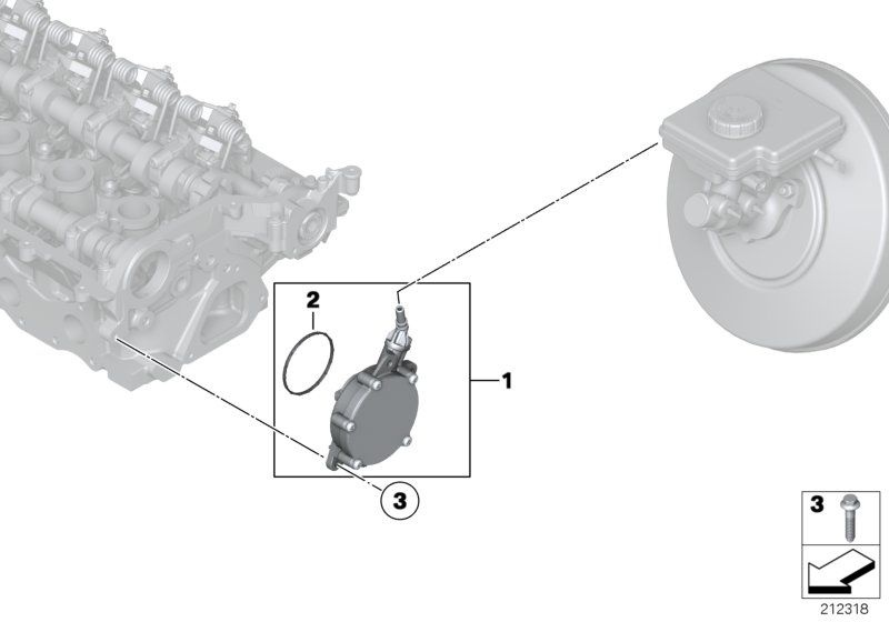 Vacuum pump with tubes
