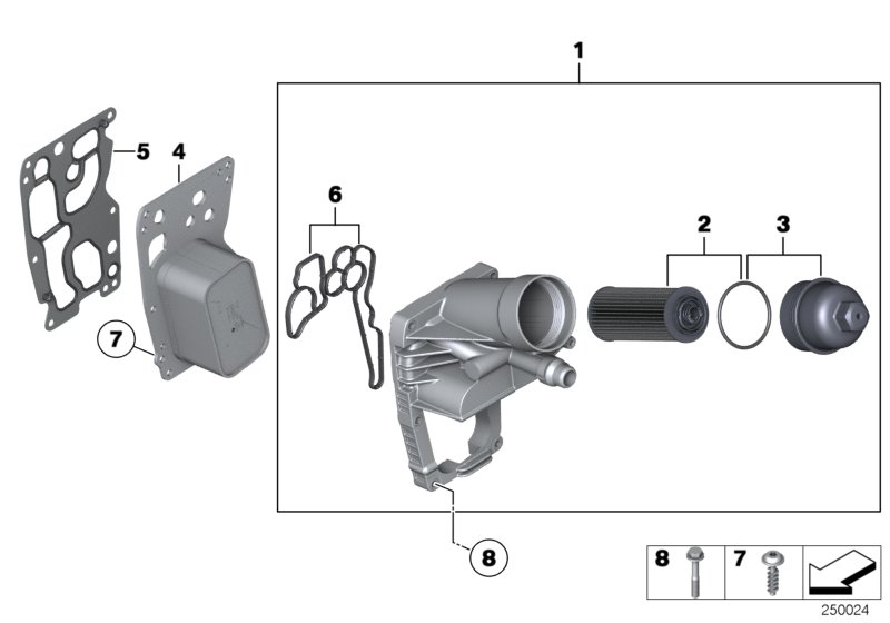 Lubricat.syst.-oil filter,heat exchanger