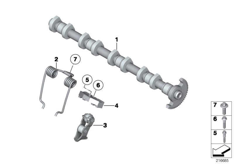 Valve timing gear, eccentric shaft