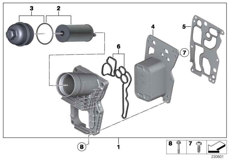 Lubricat.syst.-oil filter,heat exchanger