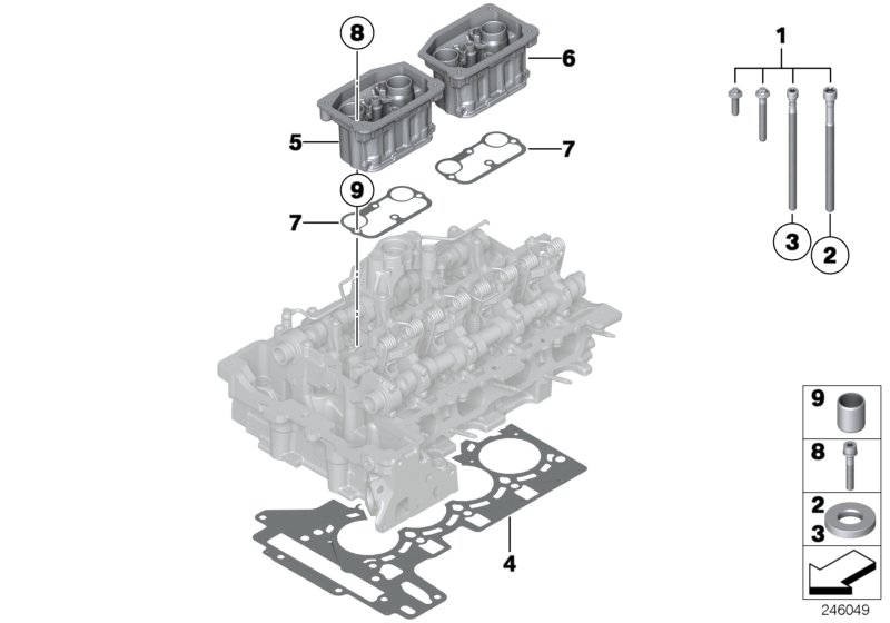 Cylinder head/Mounting parts