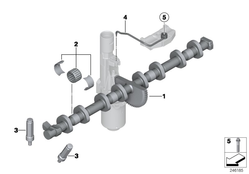 Valve timing gear, eccentric shaft