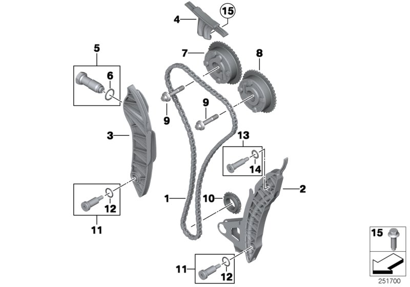 Timing and valve train-timing chain