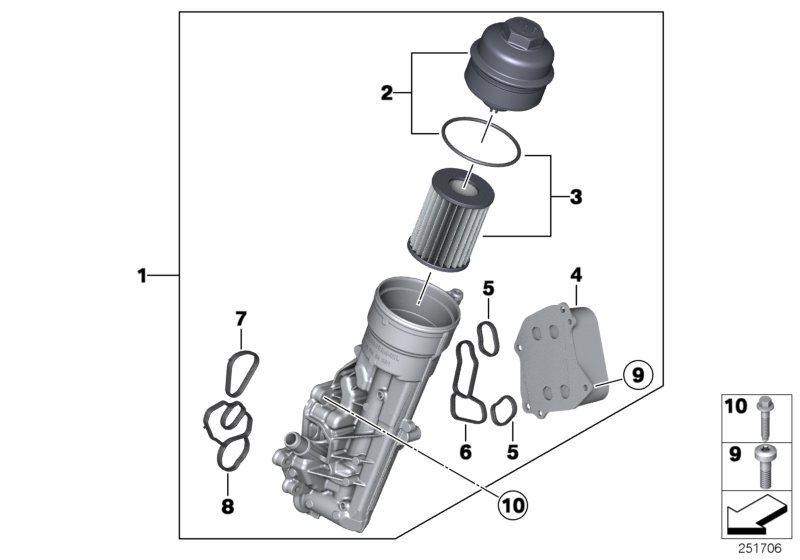 Lubricat.syst.-oil filter,heat exchanger