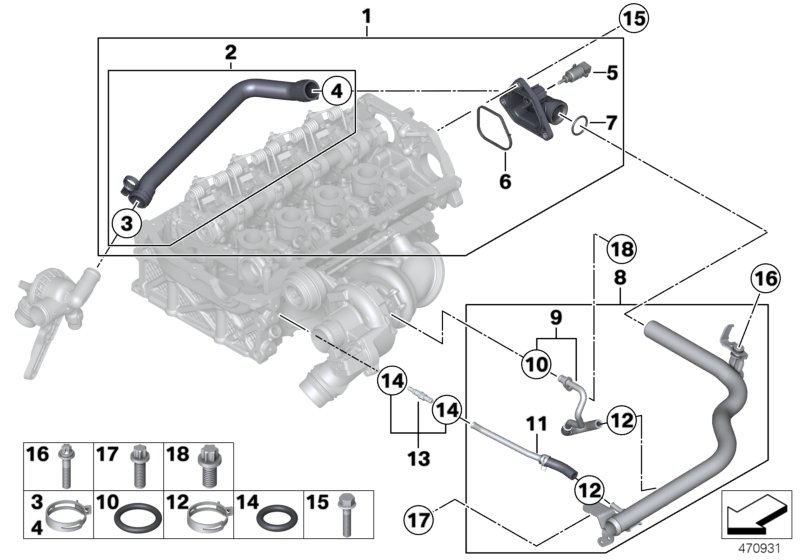Cooling system pipe